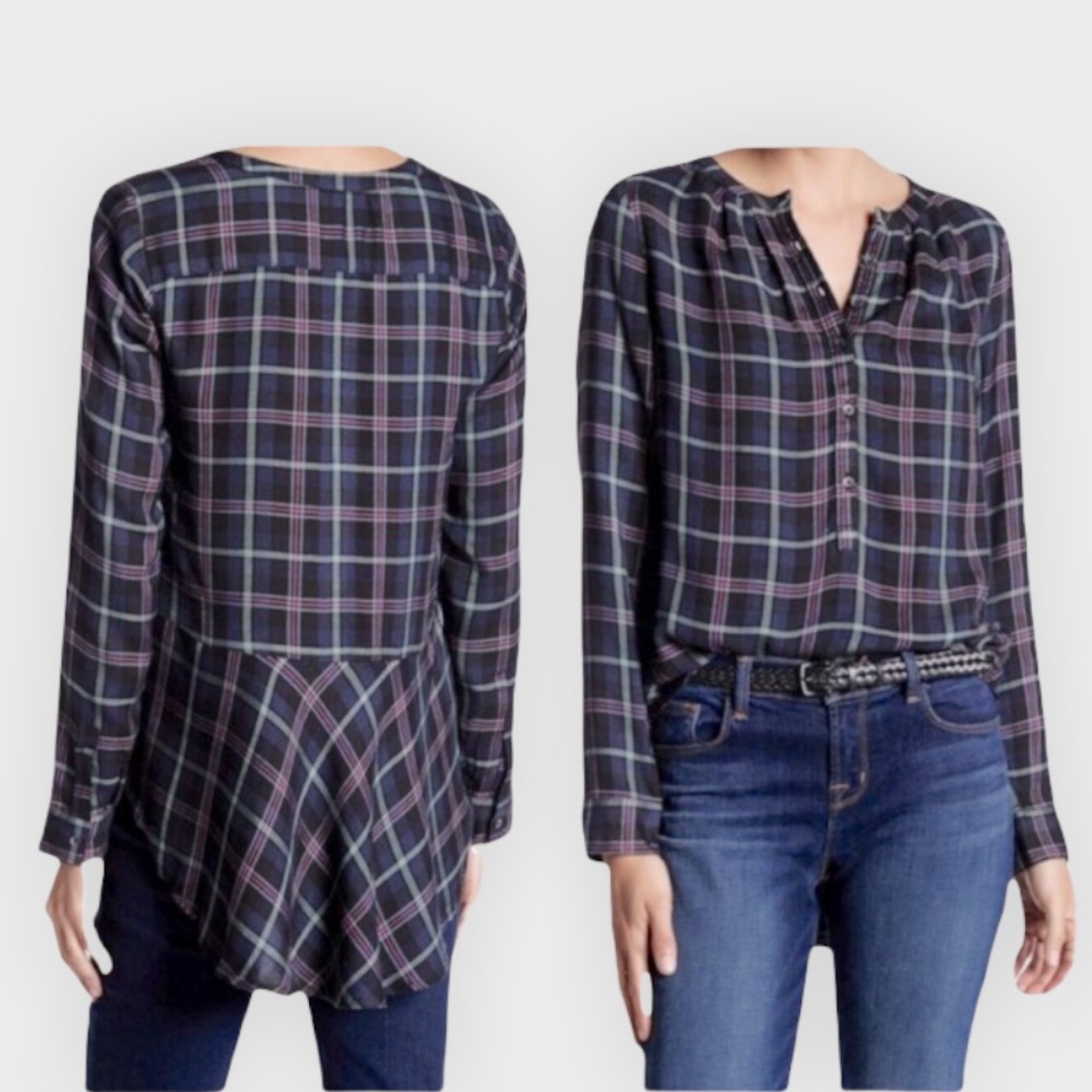 Lucky Brand Plaid Bungalow size L